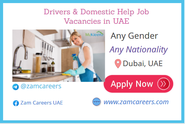 Drivers & Domestic Help Job Vacancies in UAE
