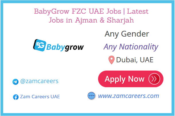 BabyGrow FZC UAE Jobs