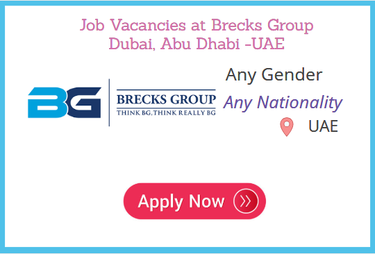 Job Vacancies at Brecks Group Dubai