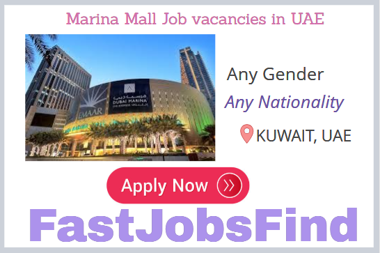 Marina Mall Job vacancies